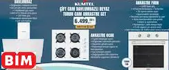 KUMTEL ÇİFT CAM DAVLUMBAZLI BEYAZ TURBO ANKASTRE SET